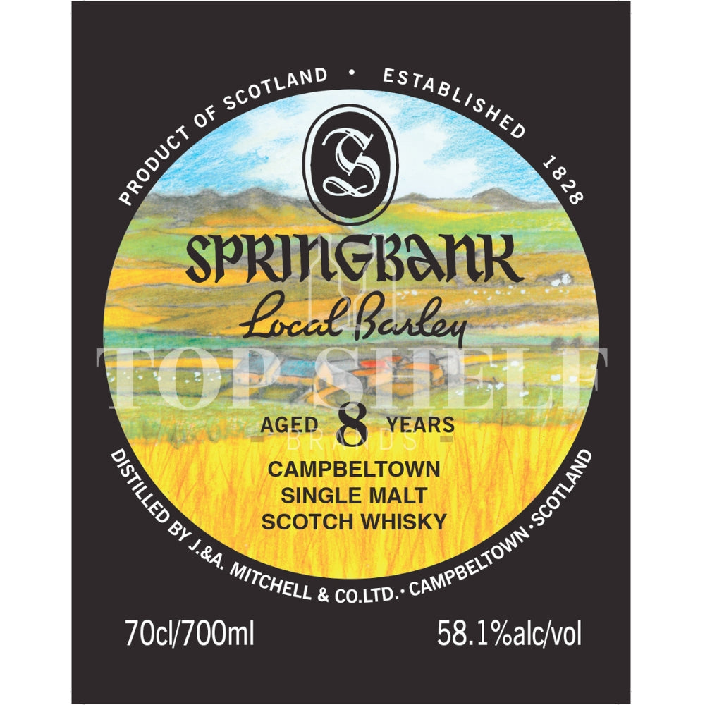 スプリングバンクSPRINGBANK Local Barley 8年 スプリングバンク ローカルバーレイ Springbank Local Barley 8
