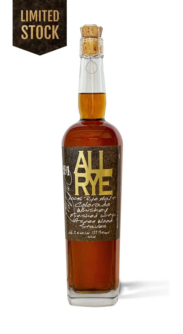 291 ALL RYE 100% RYE MALT COLORADO WHISKEY - Main Street Liquor