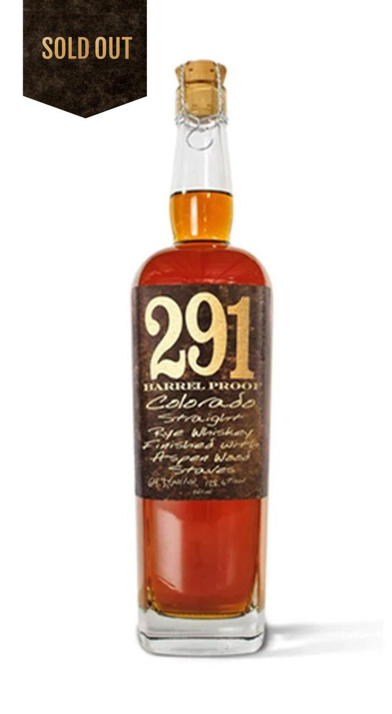 291 COLORADO STRAIGHT RYE WHISKEY BARREL PROOF - Main Street Liquor