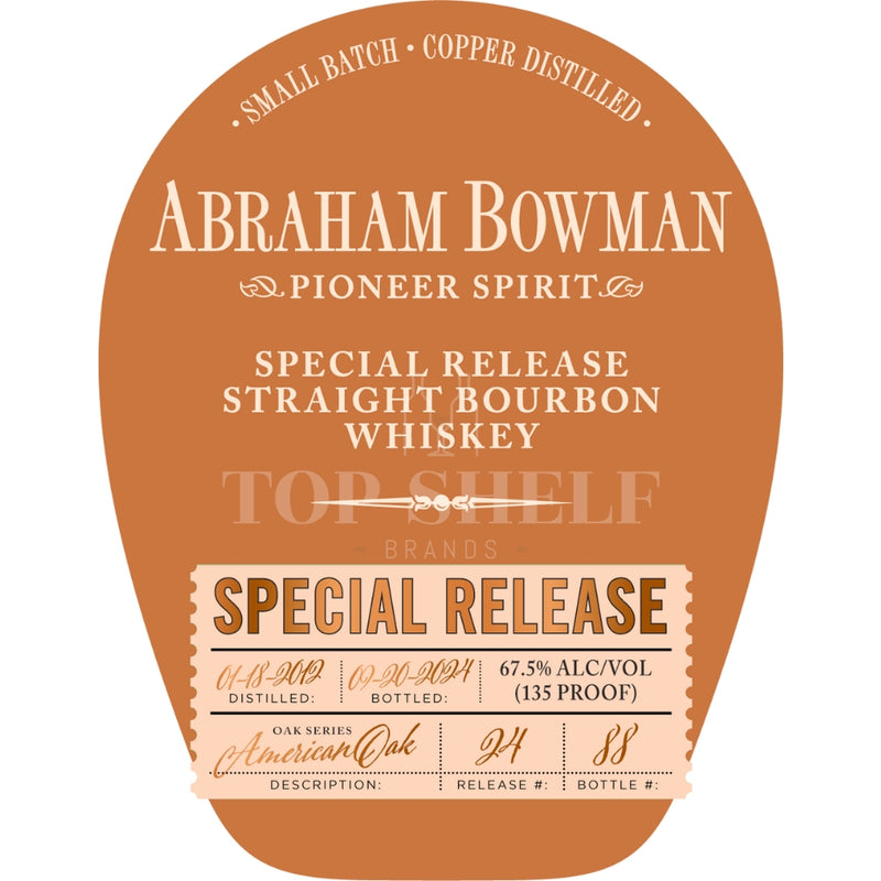 Abraham Bowman Special Release 