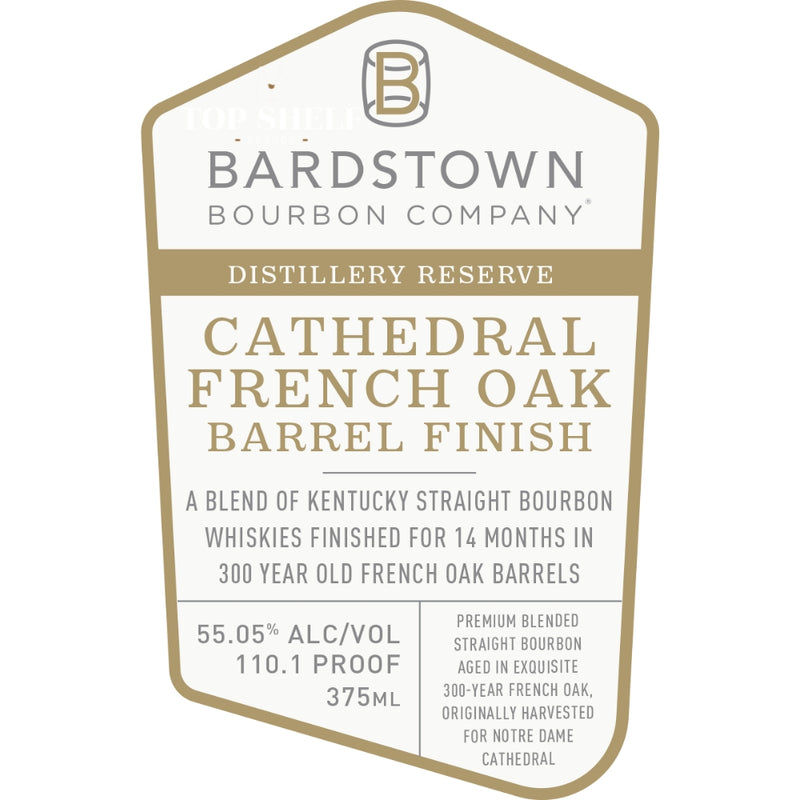 Bardstown Distillery Reserve Cathedral French Oak Finished Bourbon