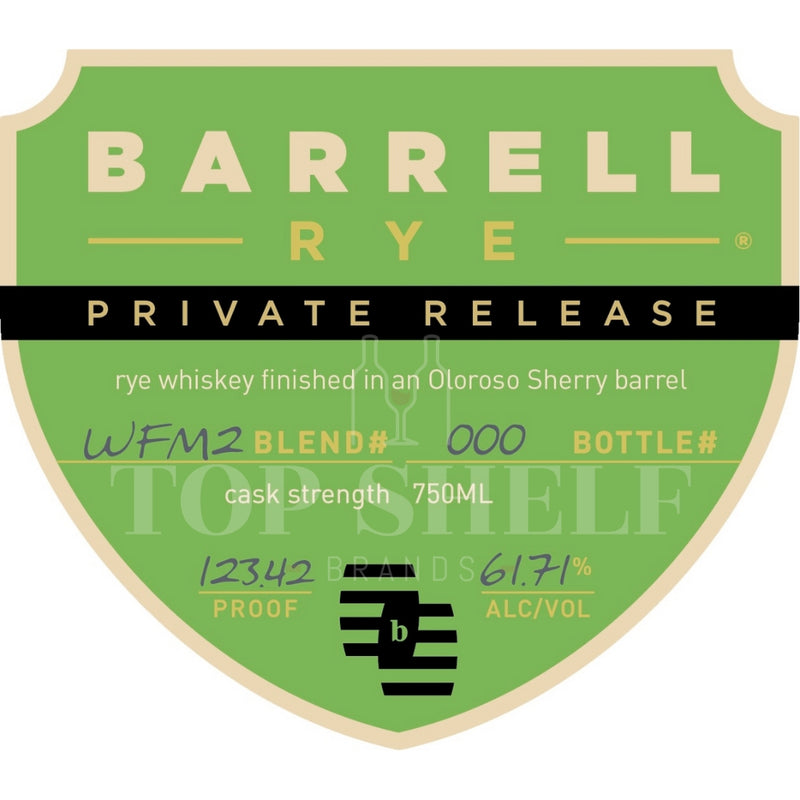 Barrell Rye Private Release Blend 