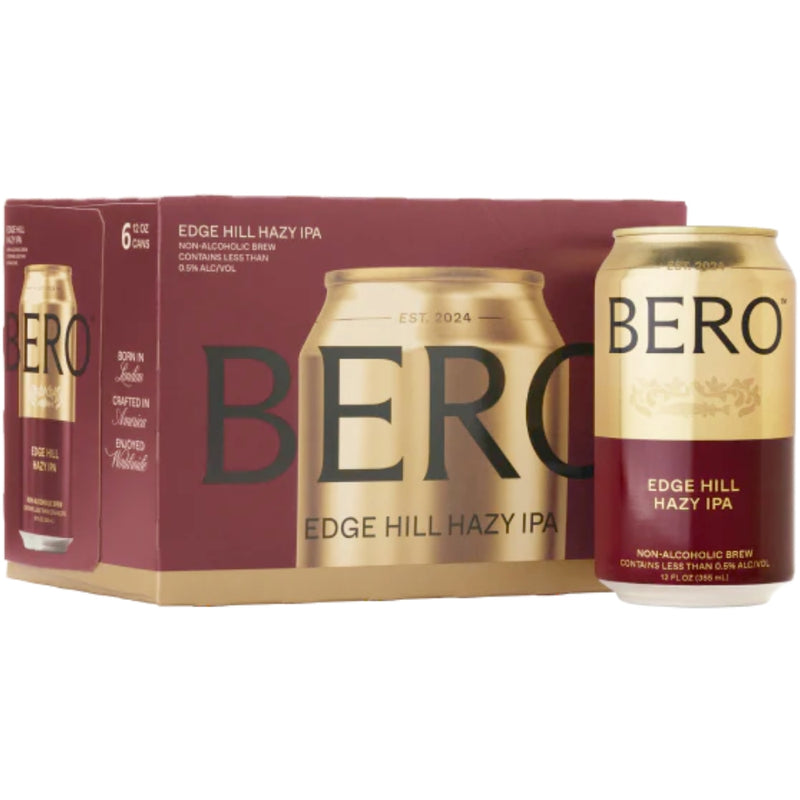 Bero Edge Hill Hazy IPA 6pk By Tom Holland - Non-Alcoholic Beer