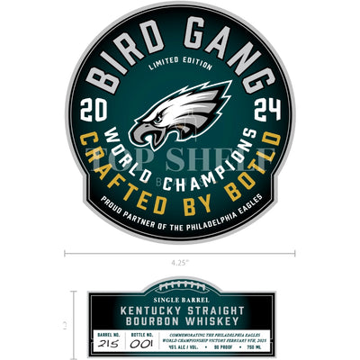 Bird Gang Philadelphia Eagles 2024 Champions Edition Bourbon