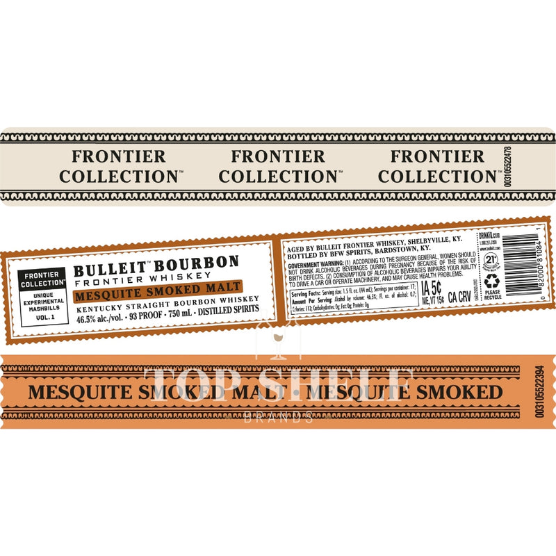 Bulleit Bourbon Frontier Collection Mesquite Smoked Malt