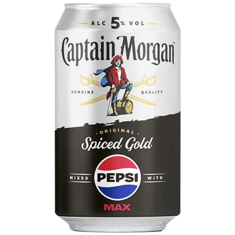 Captain Morgan Spiced Gold X Pepsi Max Premixed