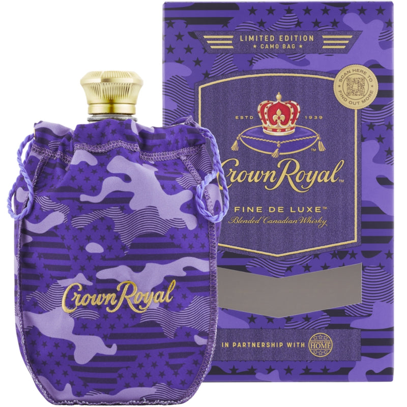 Crown Royal Limited Edition Purple Camo Bag