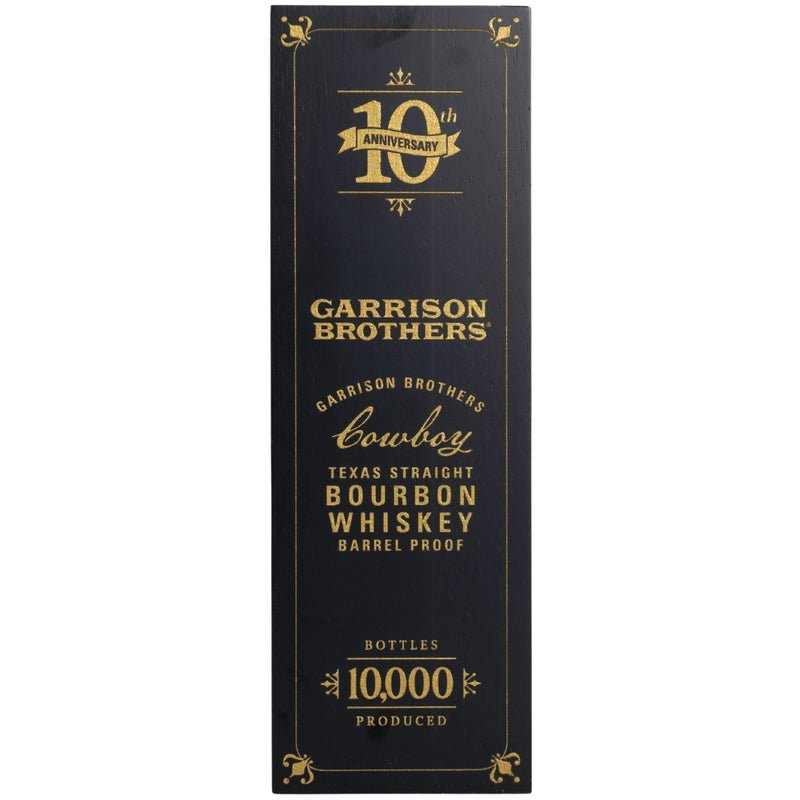 Garrison Brothers 10th Anniversary Edition Cowboy Bourbon