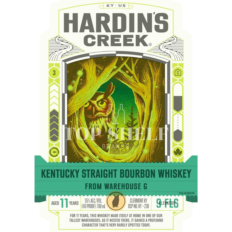 Hardin’s Creek Warehouse G 11 Year Old Bourbon