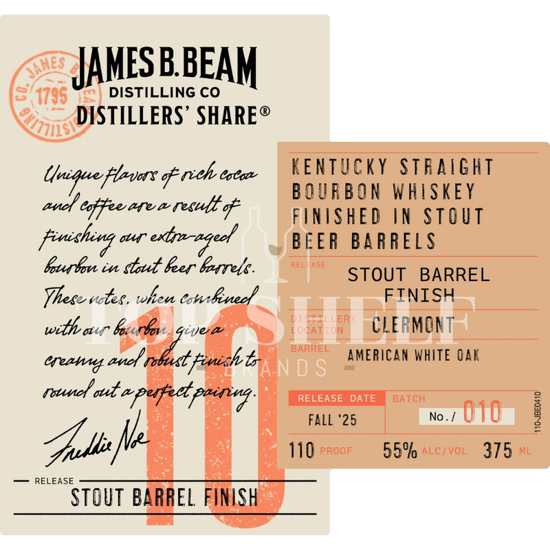 James B. Beam Distillers’ Share No. 10 Stout Barrel Finish