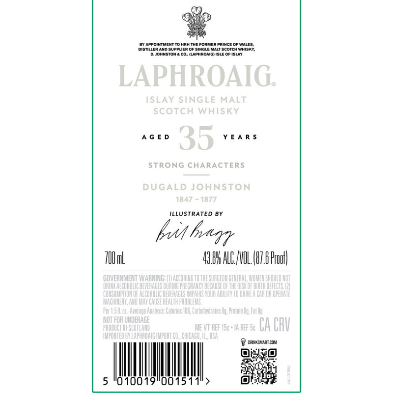 Laphroaig 35 Year Old Strong Characters Dugald Johnston