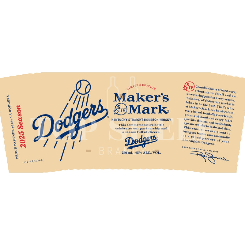 Maker’s Mark LA Dodgers 2025 Season Bourbon