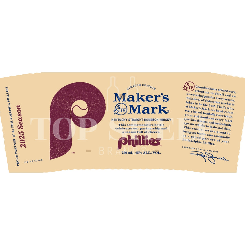 Maker’s Mark Philadelphia Phillies 2025 Season Bourbon