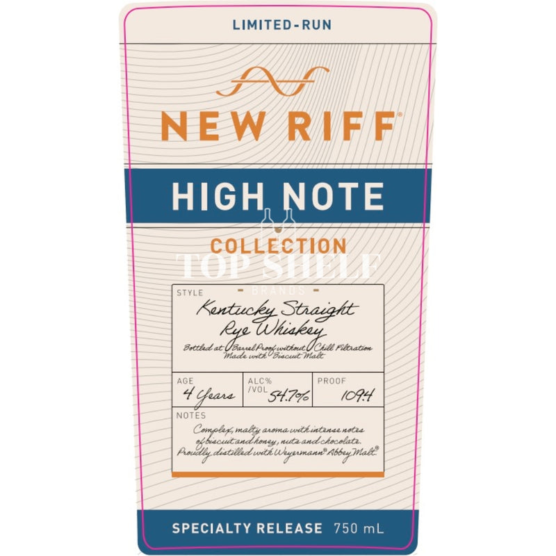 New Riff High Note Collection Kentucky Straight Rye