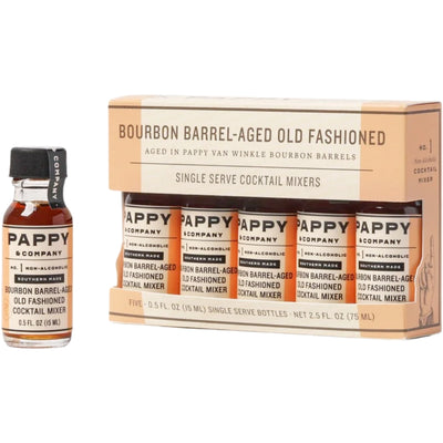 Pappy Van Winkle Bourbon Barrel-Aged Old Fashioned Mix: Single Serve 5-Pack