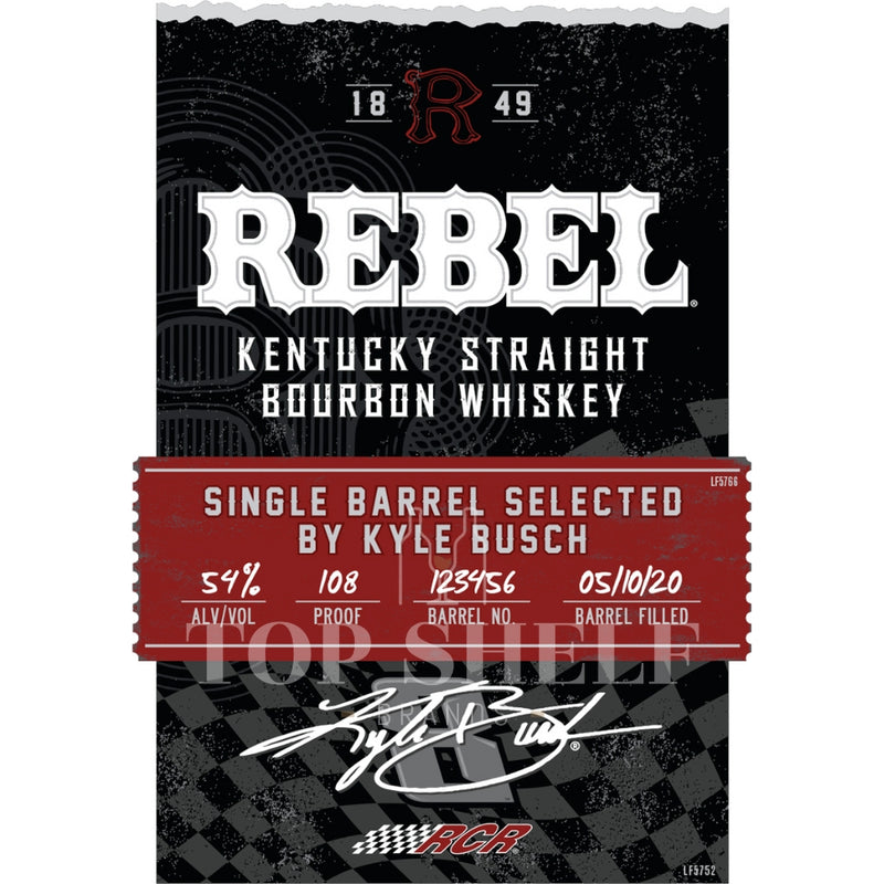 Rebel Single Barrel Bourbon By Kyle Busch