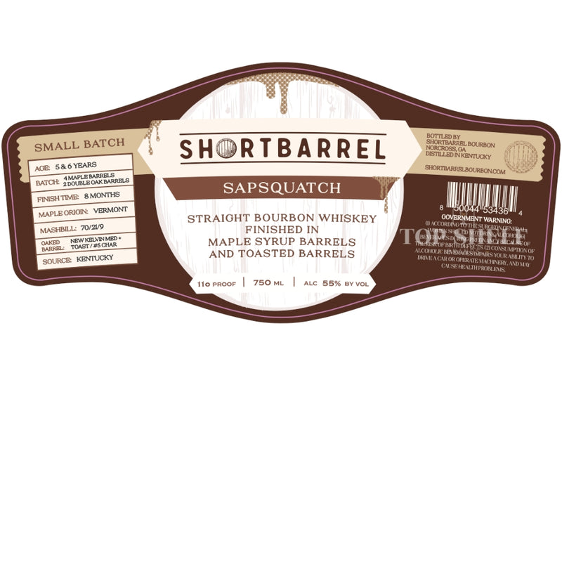 Shortbarrel Sapsquatch Straight Bourbon