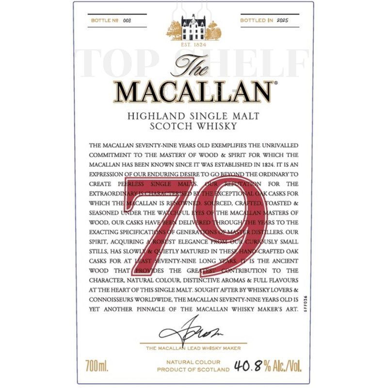 The Macallan 79 Year Old Scotch