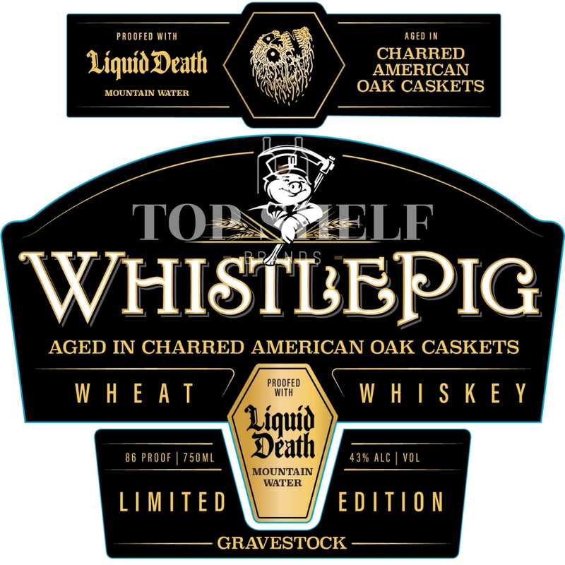 WhistlePig X Liquid Death Gravestock Wheat Whiskey