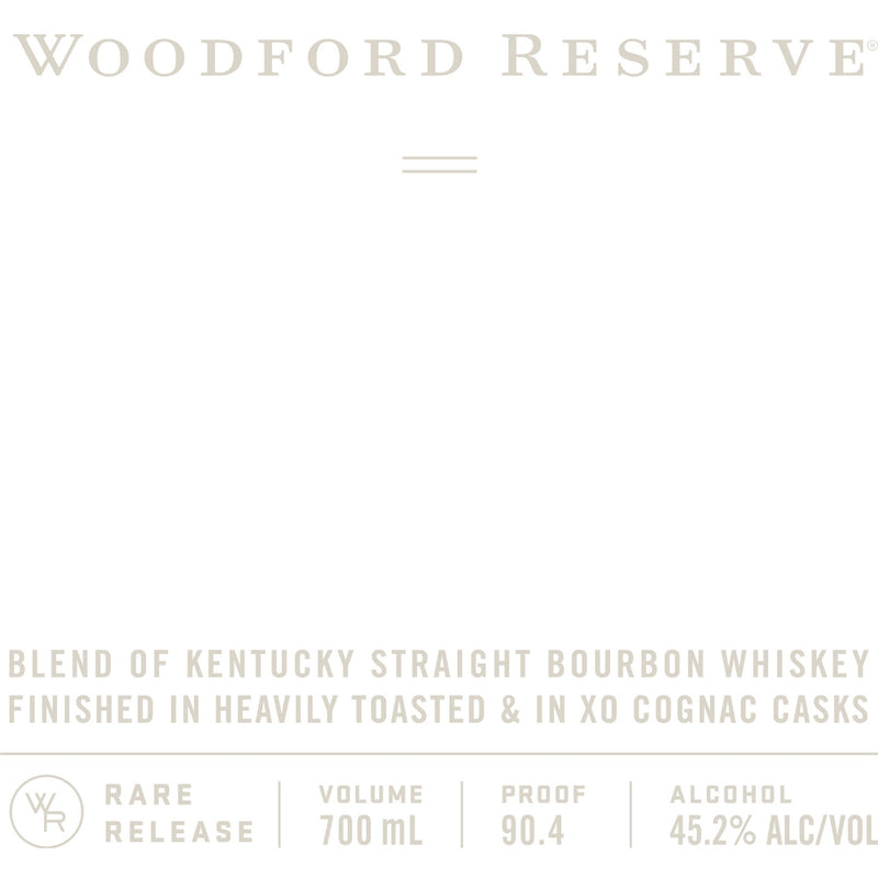 Woodford Reserve Heavily Toasted & XO Cognac Cask Finished Bourbon