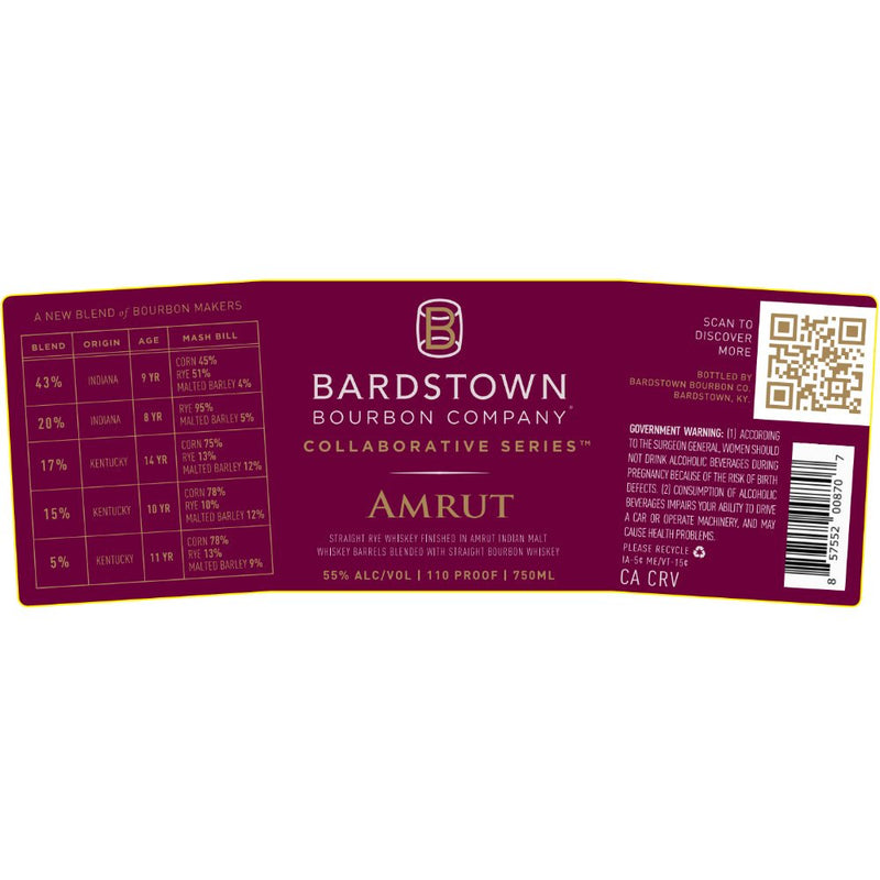 Bardstown Bourbon Collaborative Series Amrut Blended Whiskey - Main Street Liquor