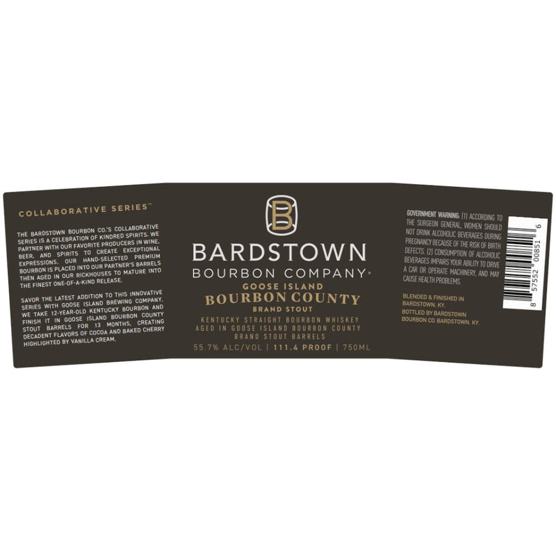 Bardstown Bourbon Collaborative Series Goose Island Stout Cask Strength Bourbon - Main Street Liquor