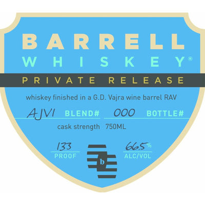 Barrell Whiskey Private Release AJVI - Main Street Liquor