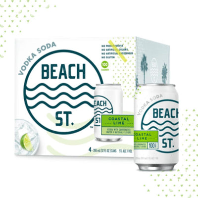 BEACH ST. Vodka Soda Coastal Lime - Main Street Liquor