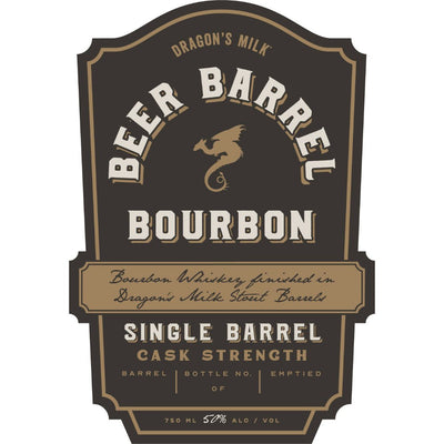 Beer Barrel Bourbon Single Barrel Cask Strength - Main Street Liquor