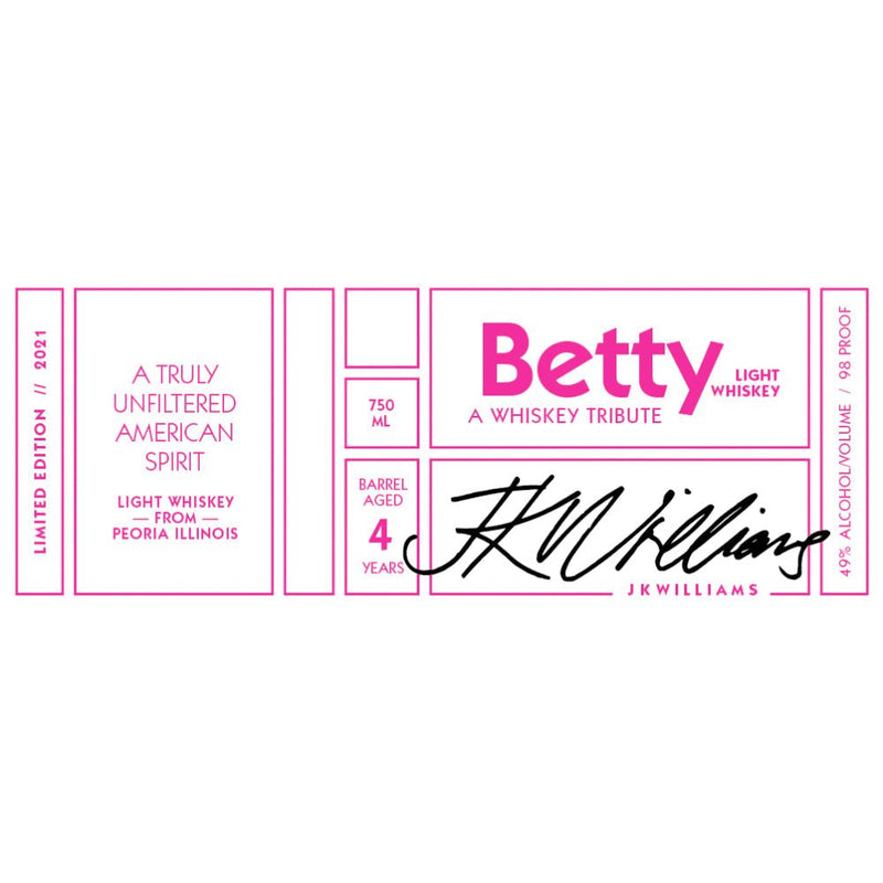 Betty Light Whiskey A Whiskey Tribute - Main Street Liquor