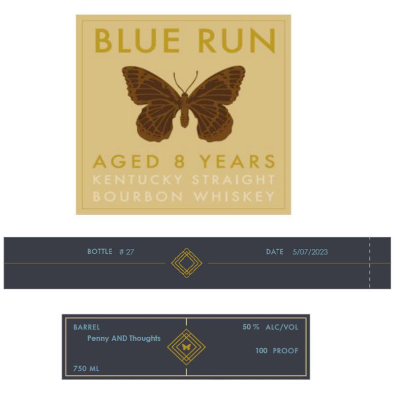 Blue Run 8 Year Old Penny and Thoughts Straight Bourbon - Main Street Liquor