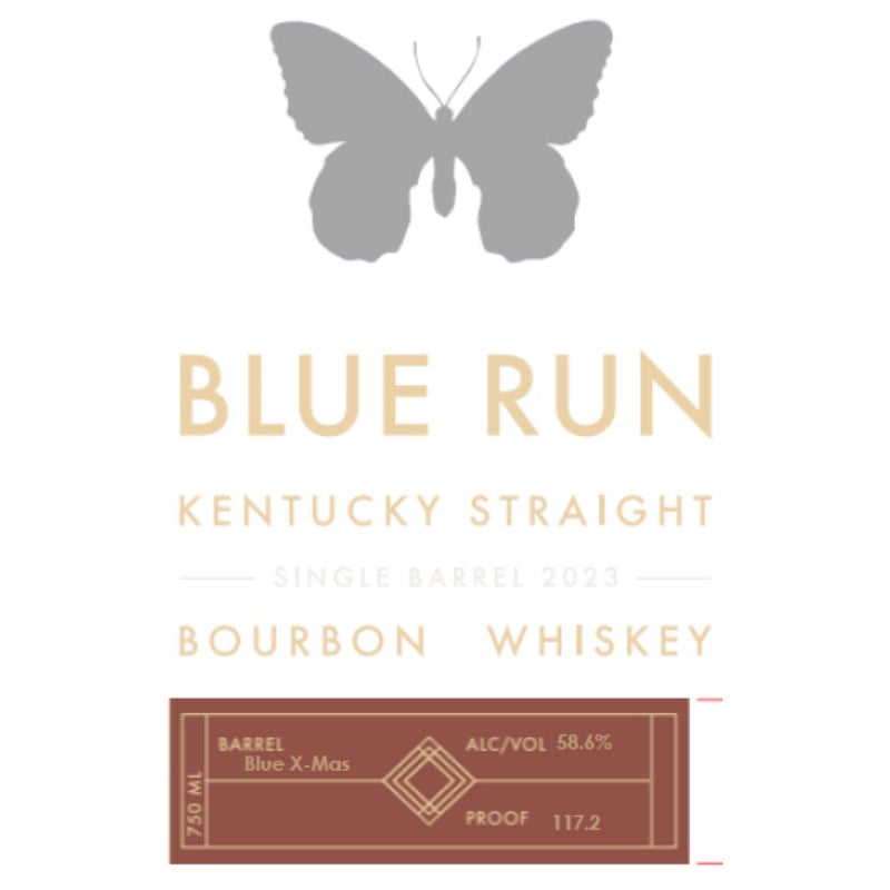 Blue Run ‘Blue X-Mas’ Single Barrel Bourbon 2023 - Main Street Liquor