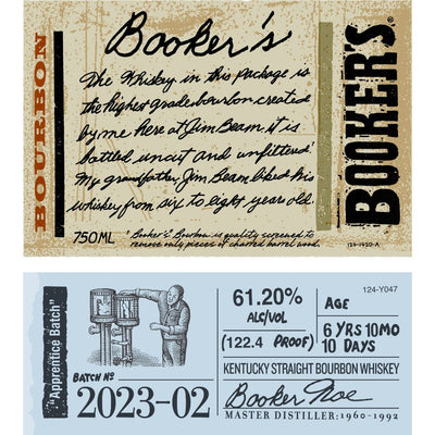 Booker's Bourbon 2023-02 “Apprentice Batch” - Main Street Liquor