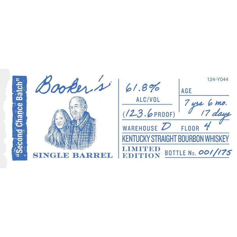 Booker’s Single Barrel "Second Chance Batch" Bourbon - Main Street Liquor