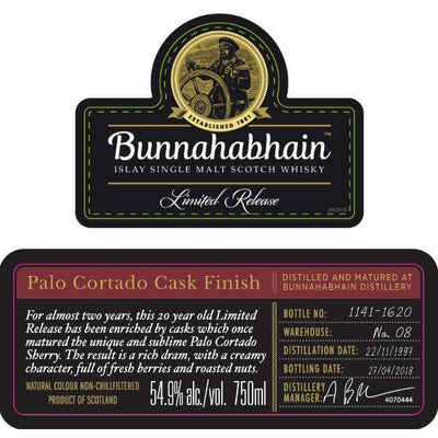 Bunnahabhain Palo Cortado Cask Finish - Main Street Liquor