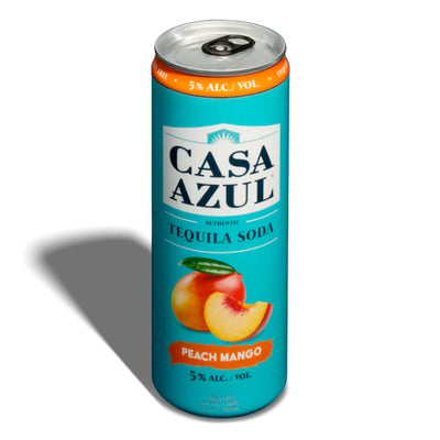 Casa Azul Peach Mango Tequila Soda 4pk - Main Street Liquor