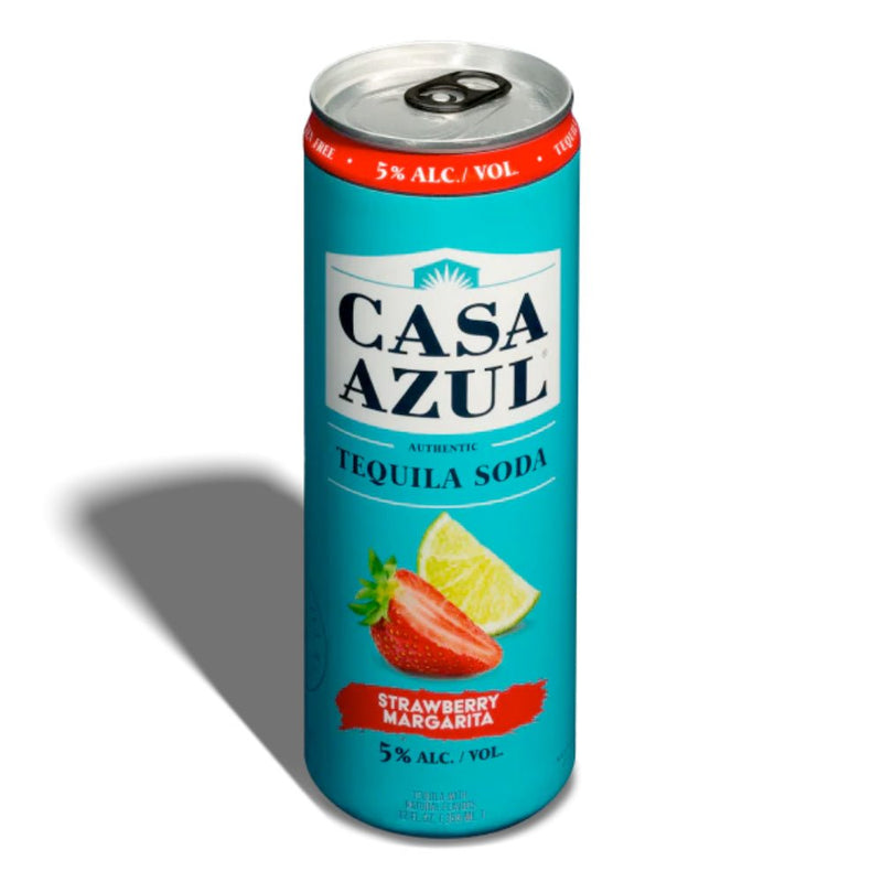 Casa Azul Strawberry Margarita Tequila Soda 4pk - Main Street Liquor