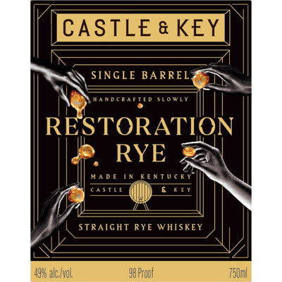 Castle & Key Restoration Rye Single Barrel 2024 Release - Main Street Liquor