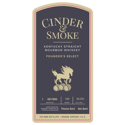 Cinder & Smoke Founder’s Select Bourbon - Main Street Liquor