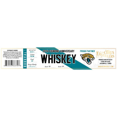 Citrus Distillers Jaguars 30th Anniversary Founding Whiskey - Main Street Liquor