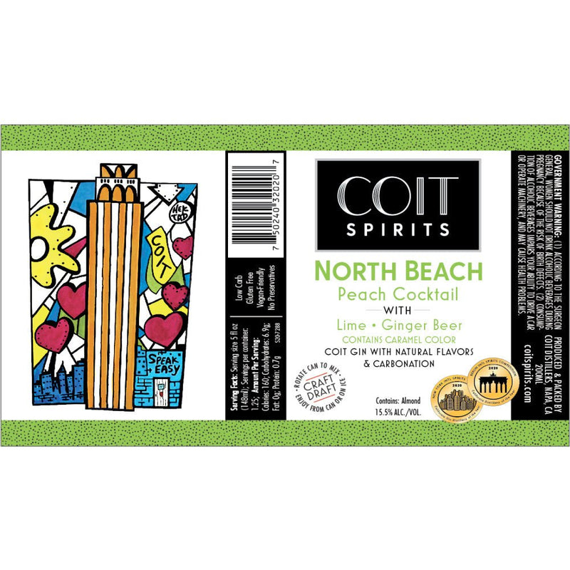 Coit Spirits North Beach Peach Cocktail - Main Street Liquor