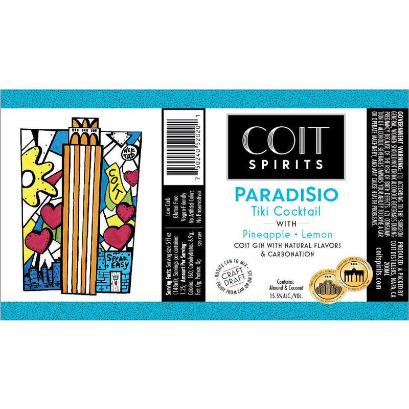 Coit Spirits Paradisio Tiki Cocktail - Main Street Liquor