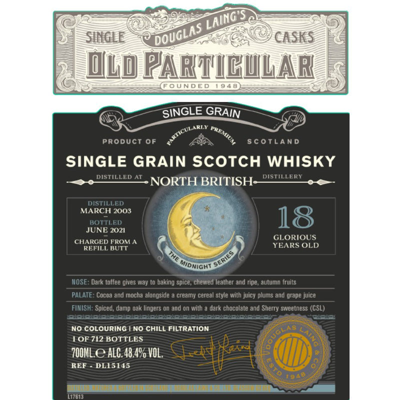 Douglas Laing 18 Year Old North British Single Grain Scotch - Main Street Liquor