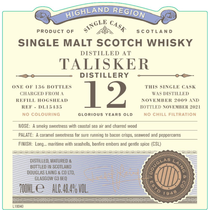 Douglas Laing Old Particular 12 Year Old Talisker - Main Street Liquor