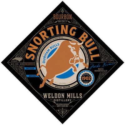 Durham Bulls Snorting Bull Bourbon - Main Street Liquor