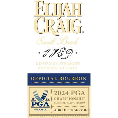 Elijah Craig 2024 PGA Championship Commemorative Edition - Main Street Liquor