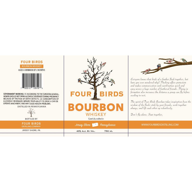 Four Birds Bourbon Whiskey - Main Street Liquor