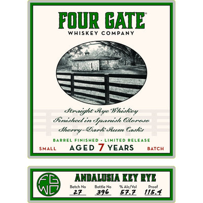 Four Gate Andalusia Key Rye - Main Street Liquor