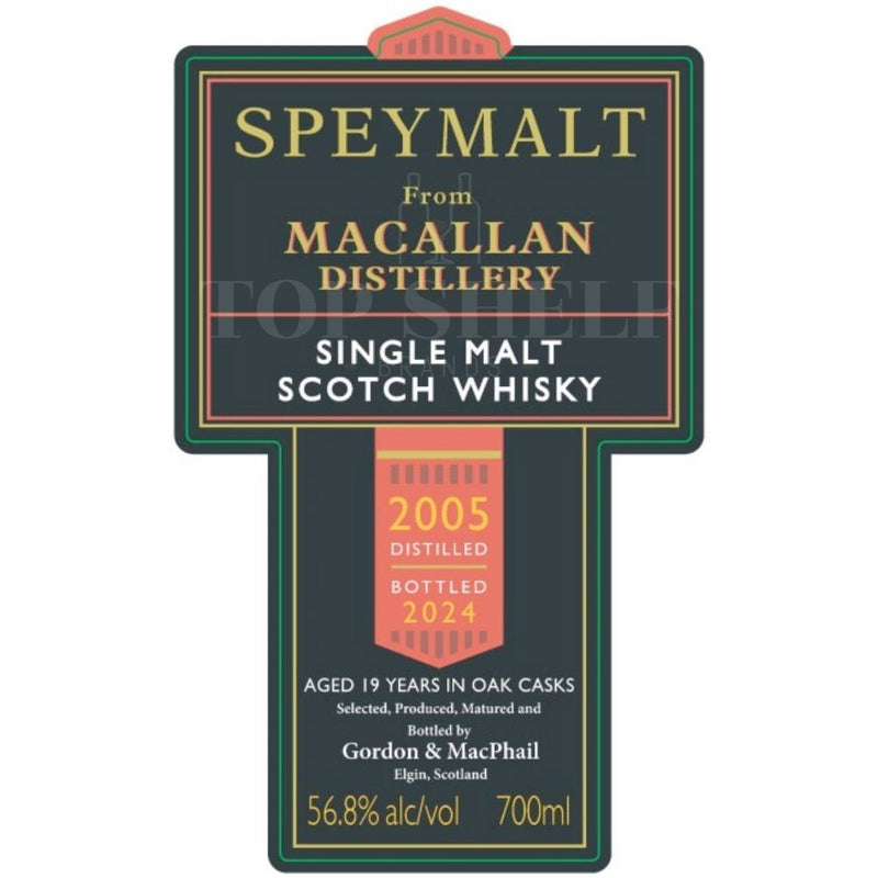 Gordon & MacPhail Speymalt 2005 Macallan Bottled 2024 - Main Street Liquor