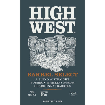 High West Barrel Select Straight Bourbon Finished in Chardonnay Rum Barrels - Main Street Liquor